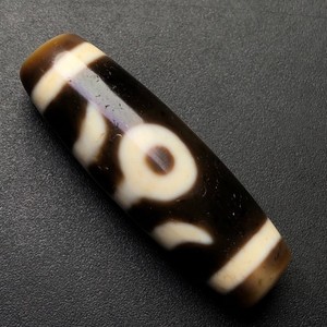 Vintage Himalayan Tibetan DZI Beads Old Agate Noble Amulet Pendant 39×13mm