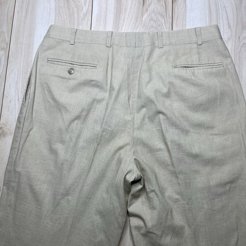 VTG Brooks Brothers Unlined Beige Linen 2-Pc Suit Mens 43S 34Wx29L Made In USA - Picture 23 of 23
