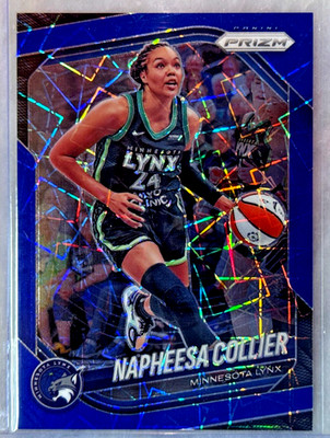 Napheesa Collier 2025 Panini Prizm WNBA Blue Velocity Prizm Card- #8 Lynx
