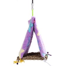 Paglia intrecciata per uccelli Pappagallo Letto per dormire Triangolo