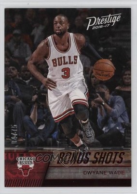 2016-17 Panini Prestige Bonus Shots Red 4/75 Dwyane Wade #34 HOF 4vc