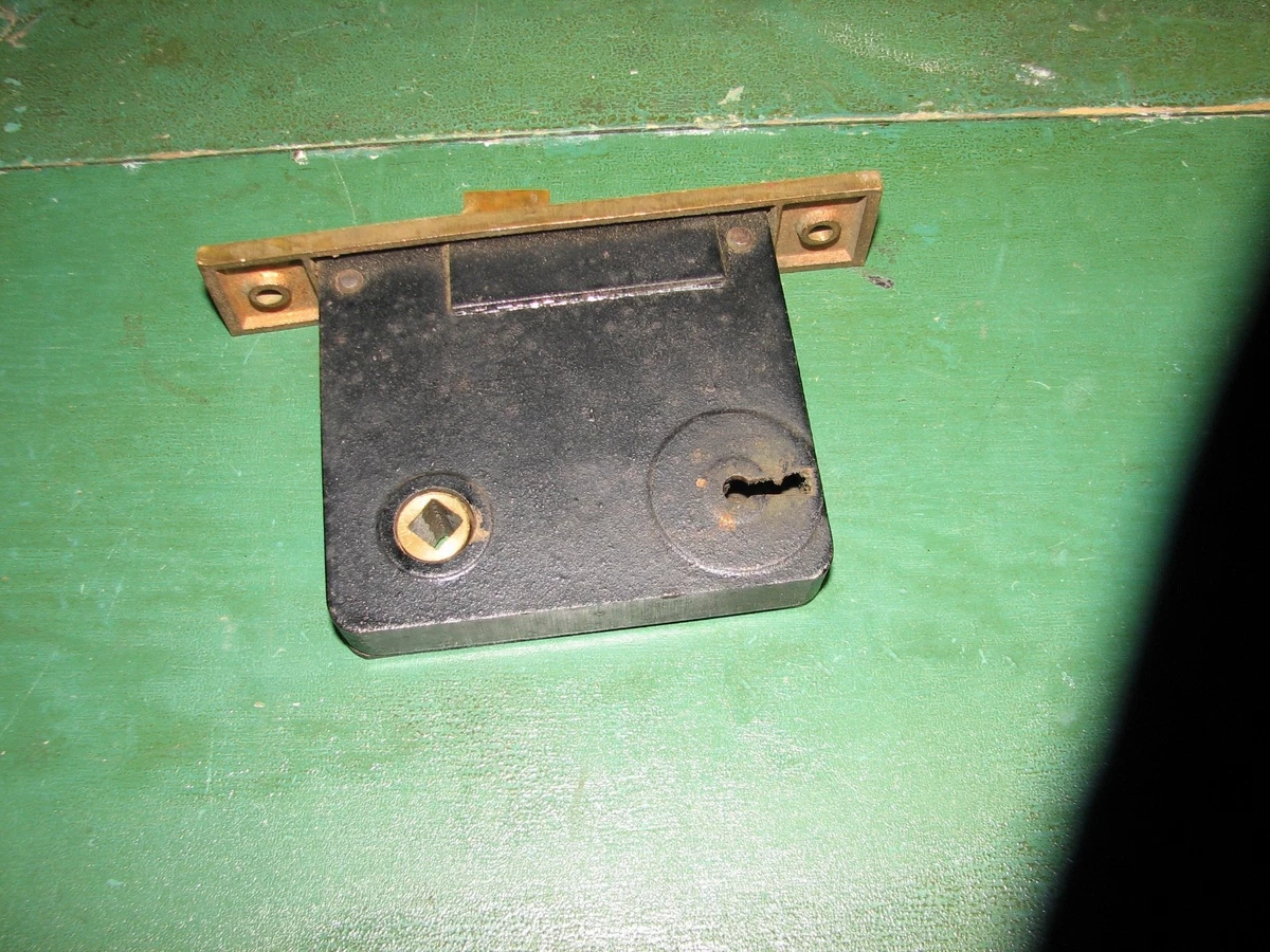 Cerrojo Victoriano De Llanta - Estilo Inglés Antiguo En Hierro Fundido, Acabado Latón Negro - Para Puertas De Baño Y Dormitorio