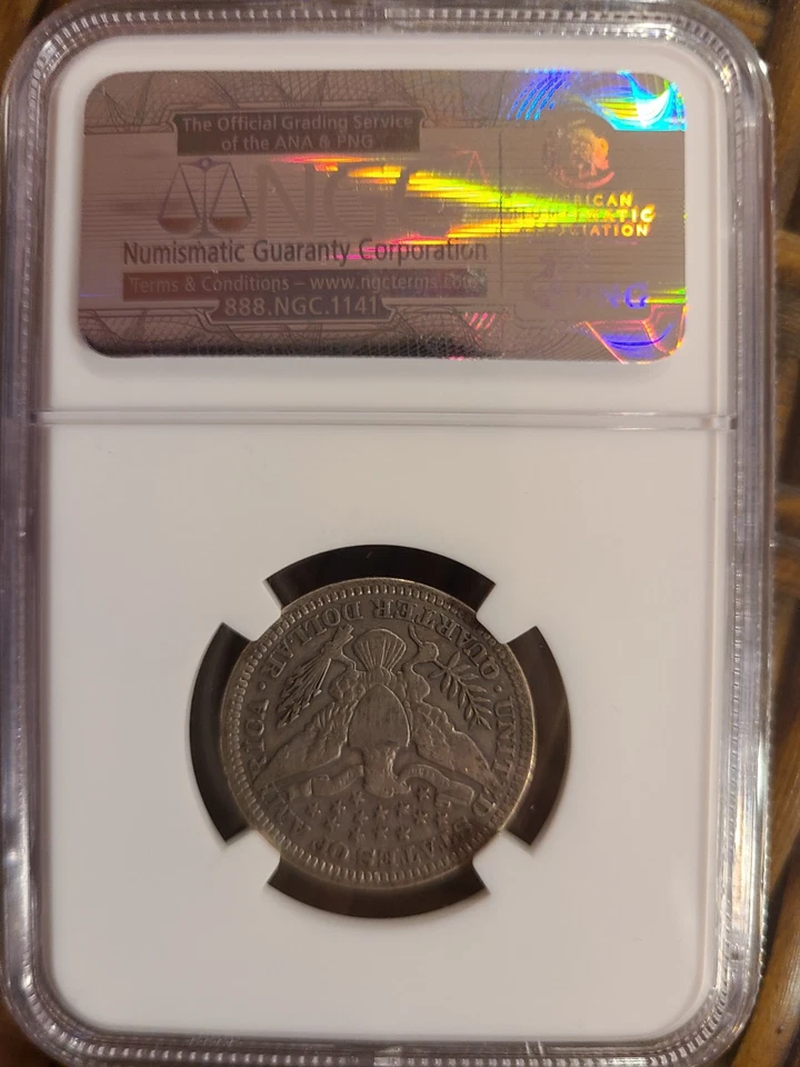 1905-P Barber Quarter NGC F15 'Stack's W 57th St Collection' - Image 2 of 2