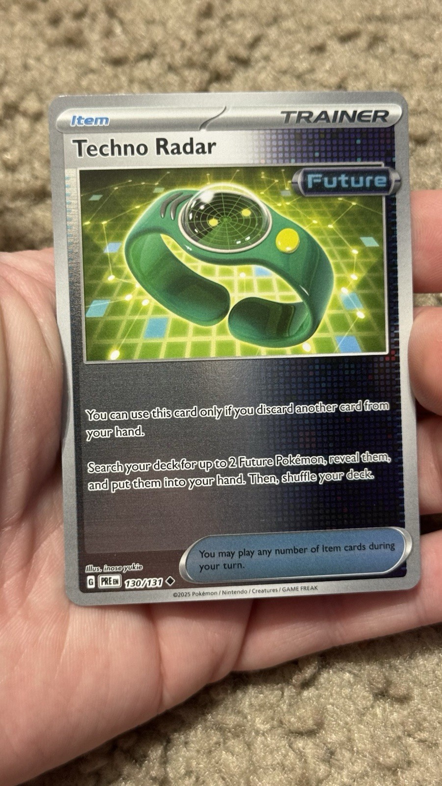 Pokémon TCG - Techno Radar 130/131 (Prismatic Evolutions - Reverse Holo) NM