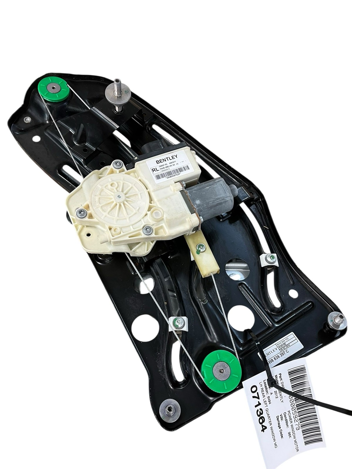 2011-2018 Bentley Continental REAR LEFT QUARTER WINDOW MOTOR REGULATOR 3W8959703