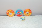 4 Vintage Budgie the Little Helicopter Badges