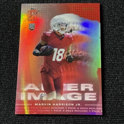 2024 Topps Signature Class Marvin Harrison Jr After Image RED 18/25 JERSEY #