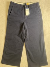 Polo Ralph Lauren Pants Womens Size 8 Blue Cropped Wide Leg