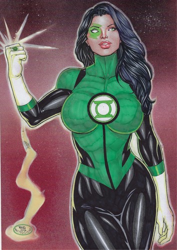 💥Jessica Cruz (09"x12") original comic art by Rud Patrocinio - TramaStudio💥