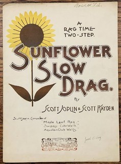 SCOTT JOPLIN sheet music SUNFLOWER SLOW DRAG RAGTIME pub. STARK St. Louis 1901