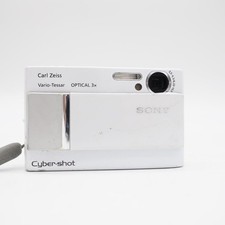Sony Cyber Shot DSC-T10 White Digital Camera 7.2MP 3x Zoom ISO 80-1000 Japanese
