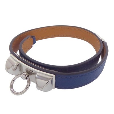 HERMES  Rival de Brugur Bracelet Metal Calf Ladies [Used]