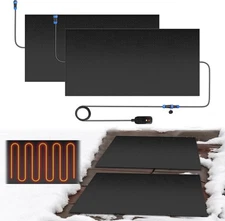 SLSY Snow Melting Mats, Heated Outdoor Mats with 10ft Separate Power Cord Rubber
