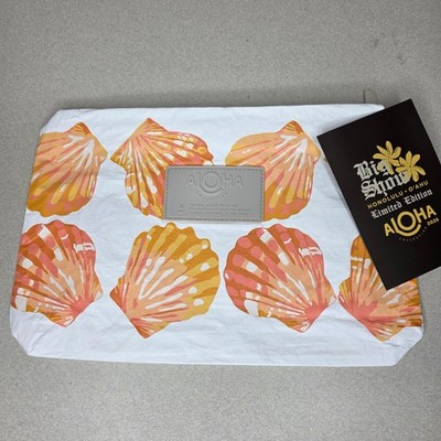 Aloha Collection Mid Pouch Sunrise Shells, Papaya, Big Show
