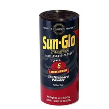Sun-Glo 6 Medium Speed Shuffleboard Powder Wax, 16 Oz Can