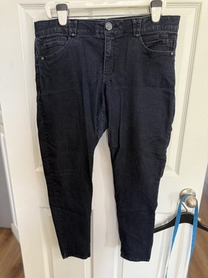 Democracy Ab Solution Dark Wash Skinny Jeans Size 16 Stretch High Rise Denim