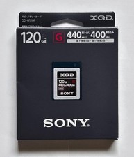 Sony XQD G Series 120GB Memory Card 440MB/s Read Unopened Japan