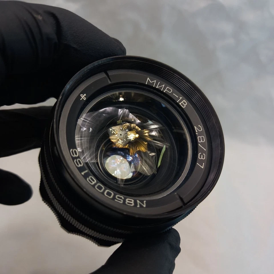 Casi como nuevo! MIR 1V (B) W Cirílico 1B 2.8/37mm Lente Gran Angular M42... - Imagen 3 de 4