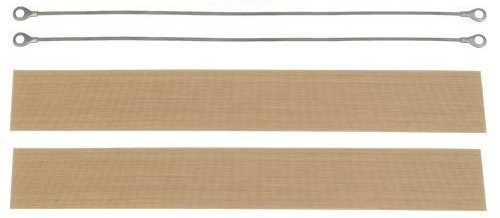 Hand Impulse Sealer Spare Parts Repair Kit with 2 Elements & 2 Cloth Set, 20''