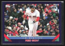 J.D. Martinez 2019 Topps Archives 1993 Purple /175 #211 Boston Red Sox