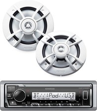 KENWOOD KMR-D382BT Car  Marine Stereo - Single Din, Bluetooth SiriusXM Ready, W