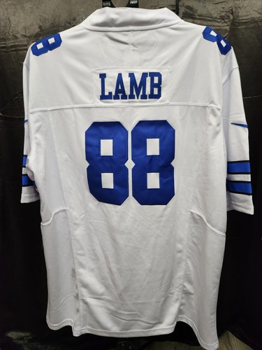 Nike CeeDee Lamb #88 Dallas Cowboys White Blue Black NFL Football JerseyXL