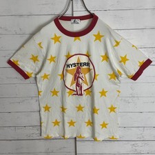 Vintage HYSTERIC GLAMOUR 90s Star Nude Girl Towel Terry T-Shirt Size L Japan F/S