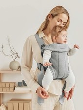 BabyBj rn Baby Bjorn Carrier Mini 3D Jersey, Light Gray 7-25 Pounds