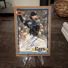 2026 Topps Series 1 Ian Seymour Rookie Auto 1991 Topps Gold /50 - On Card RC 