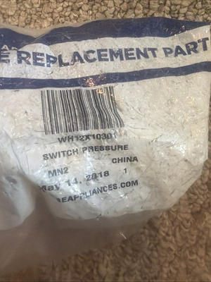 #ad NEW OEM WH12X10301 : GE Washer Water Level Pressure Switch $29.59