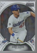 JERRY SANDS 2011 BOWMAN STERLING ROOKIE CARD #49