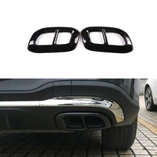 Black Exhaust s Four Outlet Fit For Mercedes Benz 2020 GLC GLE GLS Tips