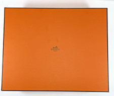 Authentic Orange Hermes EMPTY box with tissue 14 x 11.25 x 4-7/8 READ