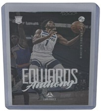Anthony Edwards 2020-21 Chronicles Basketball Luminance Rookie Card Wolves #143. rookie card picture