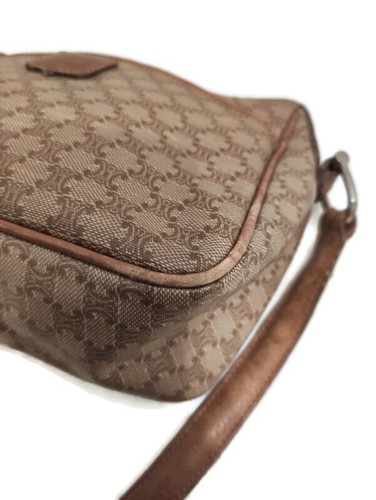 Celine Vintage Umhängetasche aus PVC Canvas & Leder - Bild 8 von 9