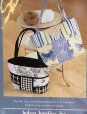 INDYGO JUNCTION #IJ717 SARA LOUISE PATCHED BAG PATTERN IN 2 VERSIONS