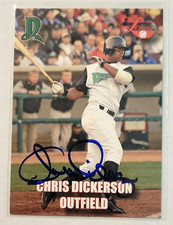 CHRIS DICKERSON Signed 2004 Midwest League All Star Card #26 Dayton Reds