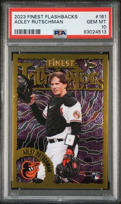 2023 Topps Finest Flashbacks Adley Rutschman Intimidators Gold PSA 