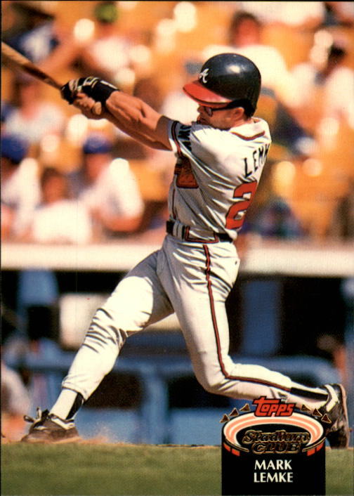 1992 Stadium Club #316 Mark Lemke - NM