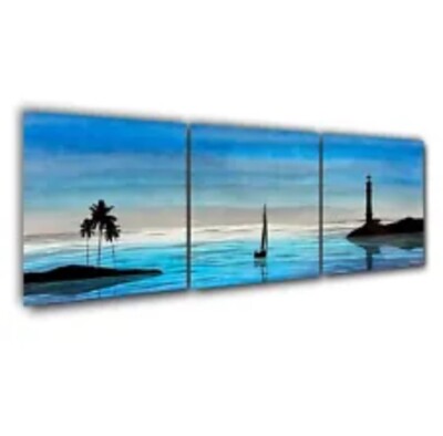 Nicholas Nick Yust Metal Wall Art Evening Drift Oceanscape