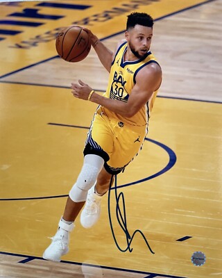 Stephen Curry Golden State Warriors Rare Hand Signed NBA Photo