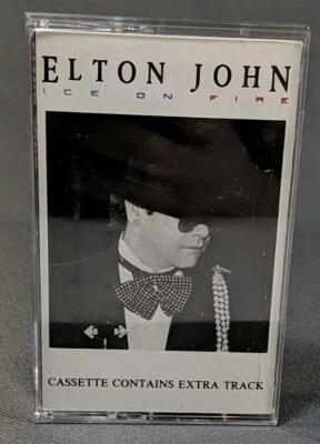 Elton John Ice On Fire Cassette Tape Nikita 1985 Geffen Records Extra Tracks 
