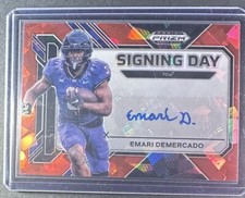 EMARI DEMERCADO 2023 Prizm Draft Picks Red Ice Signing Day Auto TCU #SD-EDE