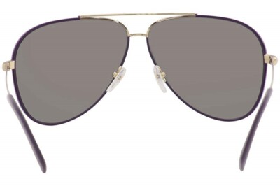 Salvatore Ferragamo SF131S 736 Sunglasses Gold / Black Aviator Frame SALVATORE FERRAGAMO SF131S 736 Sunglasses Gold Purple Frame  main image 3