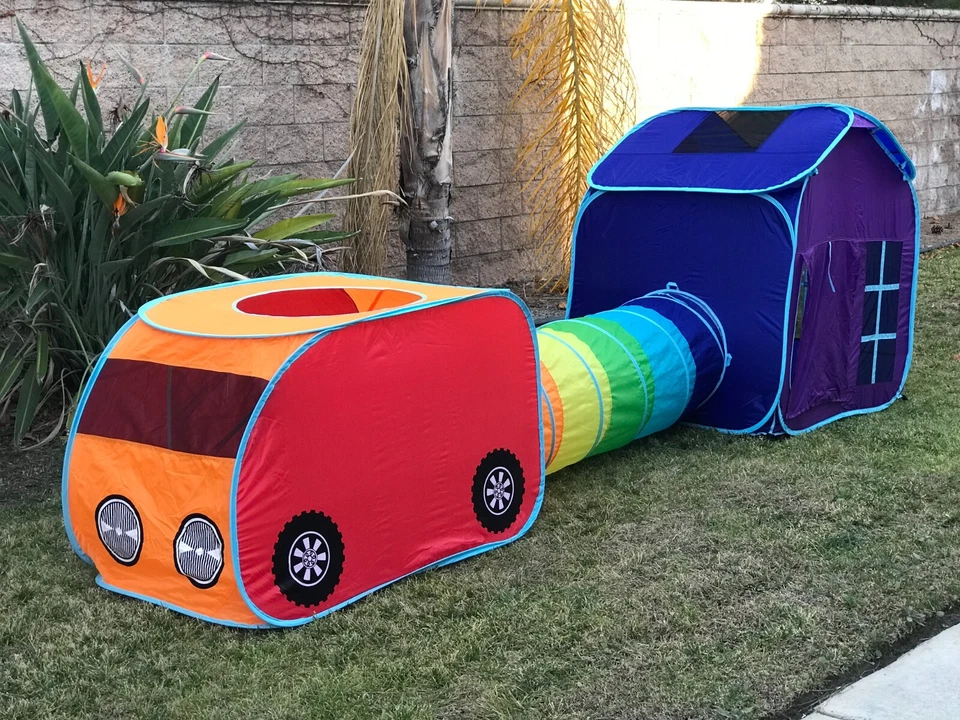Juego de Carpa de Juego para Niños Interior Exterior Túnel G3Elite Niños Vehículo Coche 3 en 1 Foto 2 de 4