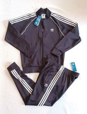 New Adidas Originals Primeblue Superstar Tracksuit Aurora Black Men's XL