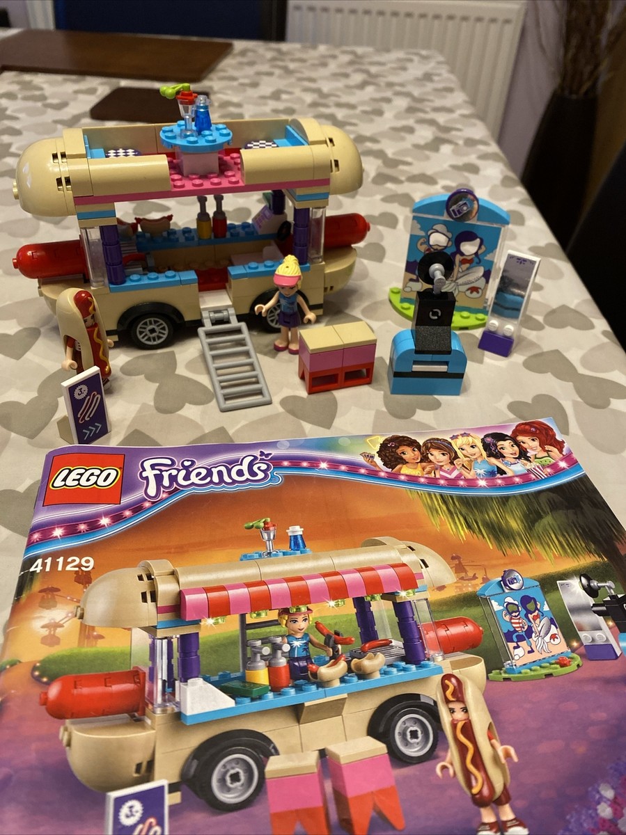 Lego Friends 41129 AMUSEMENT PARK HOTDOG VAN Complete Set Exc Condition