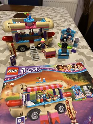 Lego Friends 41129 AMUSEMENT PARK HOTDOG VAN Complete Set Exc Condition  UK