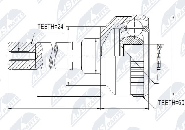 N.T.Y. NPZ-LR-011.NTY Joint Kit, drive shaft for LAND ROVER - Image 8