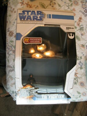 STAR WARS LEGACY COLLECTION ECLIPTIC TIE FIGHTER WITH HOBBIE KLIVIAN